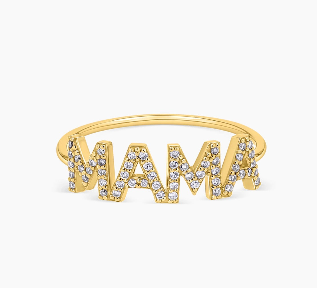 Custommade Mama Pave ring