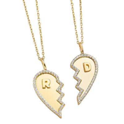 Custommade Couple Goal Heart Necklace